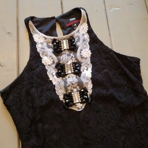 Miss Sixty - M60 - black jeweled dress - sz 4